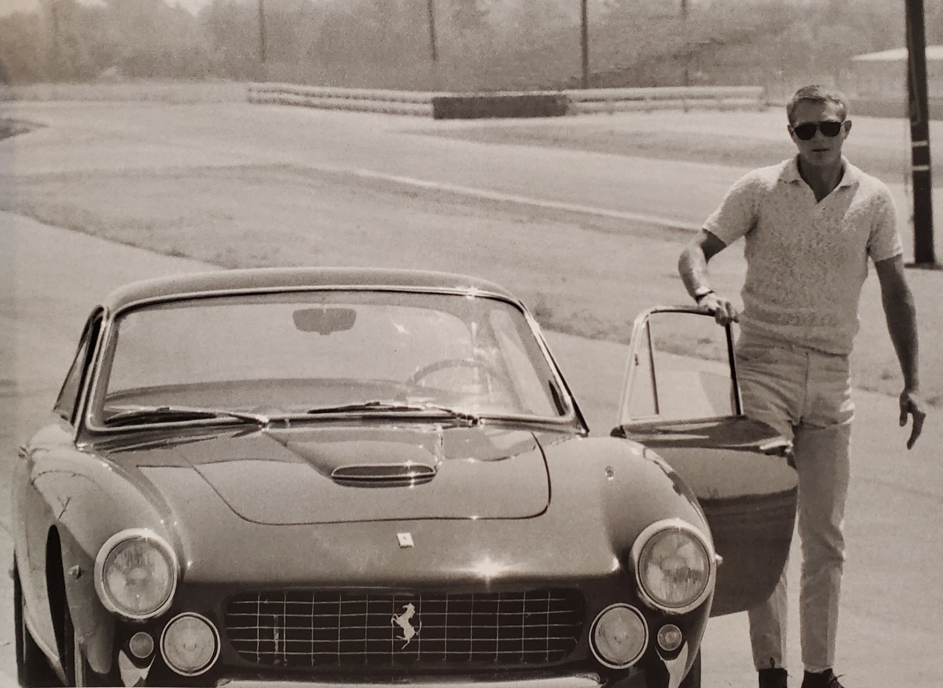 Steve McQueen with his 1963 250 GT Berlinetta Lusso