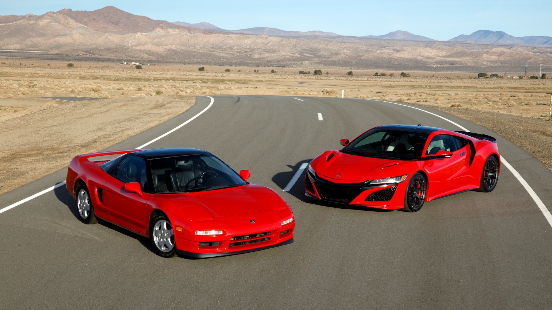 Both generations of the Acura NSX